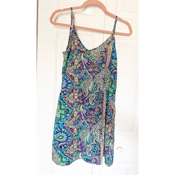 SHEIN Dresses & Skirts - Shein Paisley Print Slip Dress In Size Small/petite. Length 26" PTP 18"